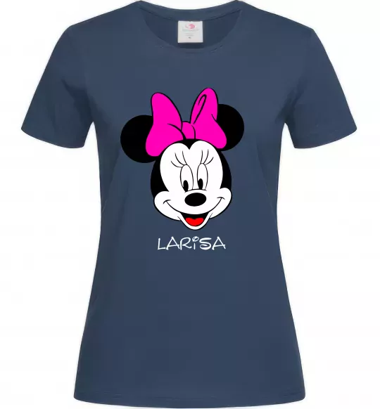 Женская футболка Larisa minnie mouse Темно-синий фото