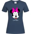 Женская футболка Larisa minnie mouse Темно-синий фото