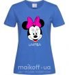 Женская футболка Larisa minnie mouse Ярко-синий фото