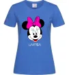 Женская футболка Larisa minnie mouse Ярко-синий фото