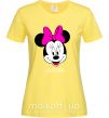 Женская футболка Larisa minnie mouse Лимонный фото