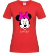 Женская футболка Larisa minnie mouse Красный фото