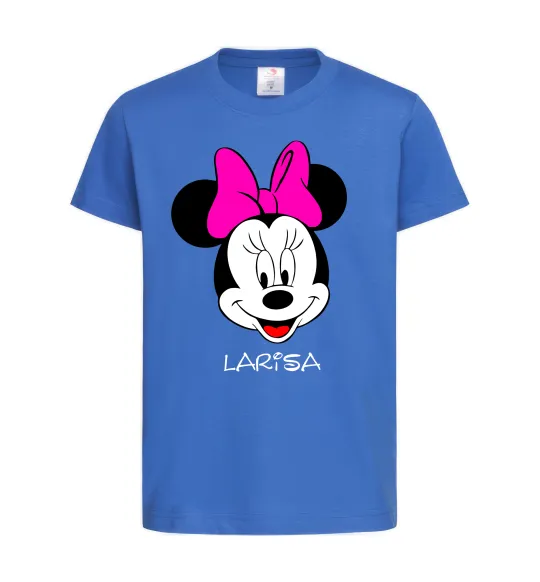 Детская футболка Larisa minnie mouse Ярко-синий фото
