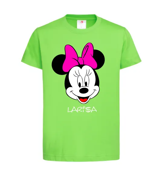 Детская футболка Larisa minnie mouse Лаймовый фото