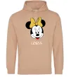 Жіноча толстовка (худі) Lesia minnie mouse Пісочний фото