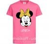 Дитяча футболка Lesia minnie mouse Яскраво-рожевий фото