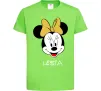 Детская футболка Lesia minnie mouse Лаймовый фото