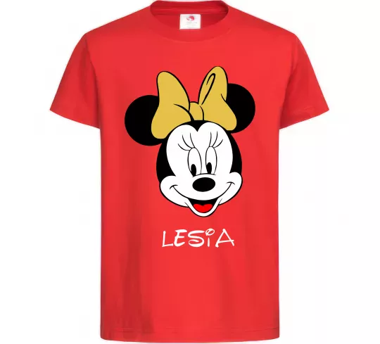 Детская футболка Lesia minnie mouse Красный фото