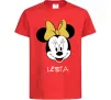 Детская футболка Lesia minnie mouse Красный фото