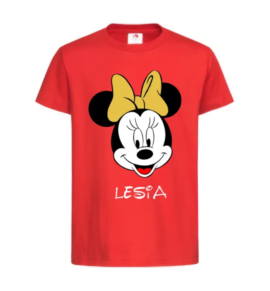 Детская футболка Lesia minnie mouse Красный фото