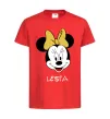 Детская футболка Lesia minnie mouse Красный фото