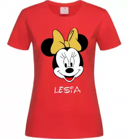 Жіноча футболка Lesia minnie mouse Червоний фото