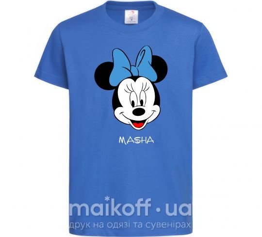 Детская футболка Masha minnie mouse Ярко-синий фото