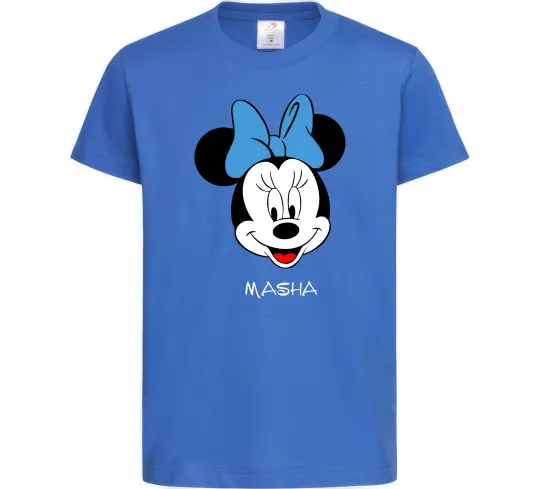 Дитяча футболка Masha minnie mouse Яскраво-синій фото
