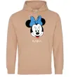 Жіноча толстовка (худі) Masha minnie mouse Пісочний фото
