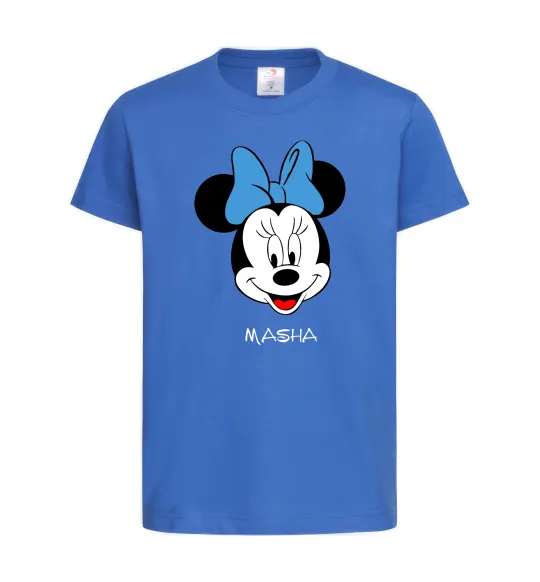 Дитяча футболка Masha minnie mouse Яскраво-синій фото