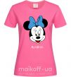 Жіноча футболка Masha minnie mouse Яскраво-рожевий фото