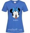 Женская футболка Masha minnie mouse Ярко-синий фото