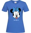 Женская футболка Masha minnie mouse Ярко-синий Женская футболка Masha minnie mouse Ярко-синий фото