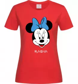Женская футболка Masha minnie mouse Красный Женская футболка Masha minnie mouse Красный фото