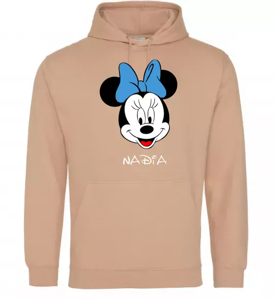 Жіноча толстовка (худі) Nadia minnie mouse Пісочний фото