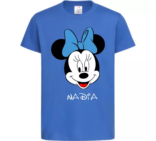 Детская футболка Nadia minnie mouse Ярко-синий фото