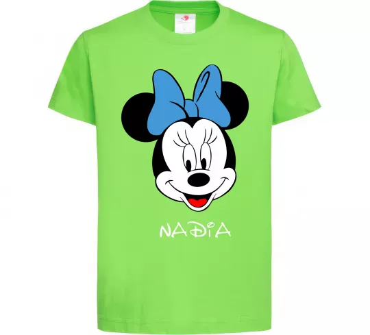Детская футболка Nadia minnie mouse Лаймовый фото