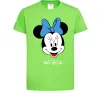 Детская футболка Nadia minnie mouse Лаймовый Детская футболка Nadia minnie mouse Лаймовый фото