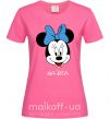 Женская футболка Nadia minnie mouse Ярко-розовый фото
