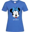 Жіноча футболка Nadia minnie mouse Яскраво-синій фото