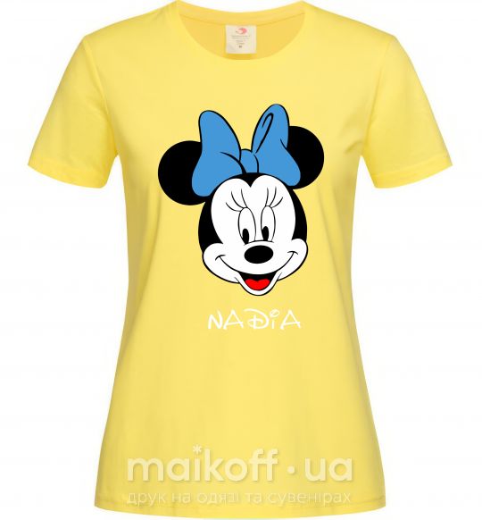 Жіноча футболка Nadia minnie mouse Лимонний фото
