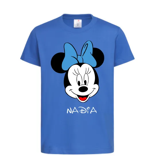 Детская футболка Nadia minnie mouse Ярко-синий фото