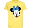 Дитяча футболка Natasha minnie mouse Лимонний фото