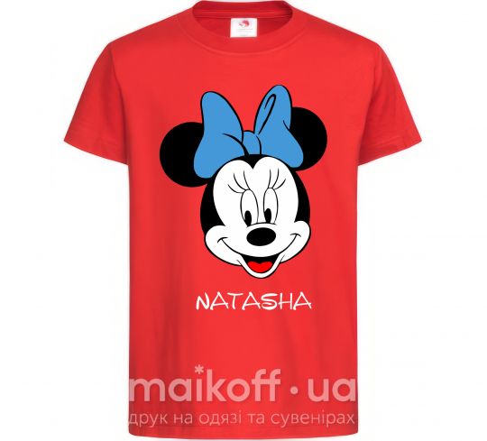 Детская футболка Natasha minnie mouse Красный фото