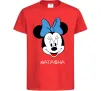 Дитяча футболка Natasha minnie mouse Червоний фото