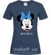 Женская футболка Natasha minnie mouse Темно-синий фото