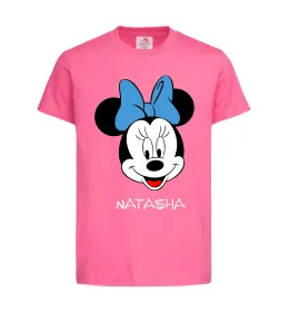 Детская футболка Natasha minnie mouse Ярко-розовый фото