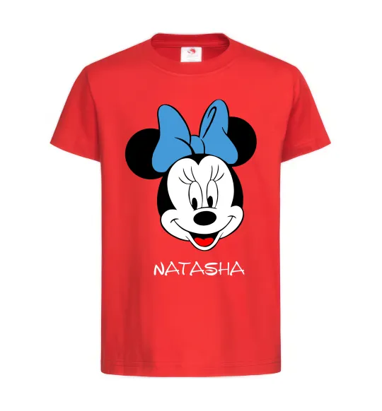 Дитяча футболка Natasha minnie mouse Червоний фото
