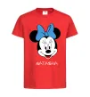 Дитяча футболка Natasha minnie mouse Червоний фото