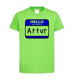 Дитяча футболка Hello my name is Artur