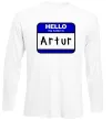 Лонгслив Hello my name is Artur Белый Лонгслив Hello my name is Artur Белый фото