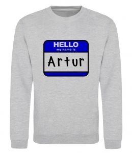 Свитшот Hello my name is Artur