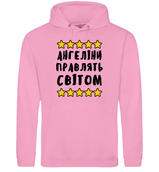 Жіноча толстовка (худі) Ангеліни правлять світом Рожевий фото