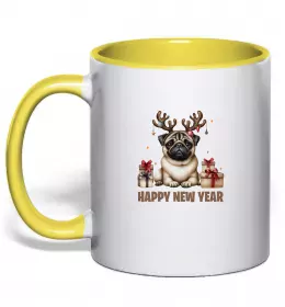 Чашка з кольоровою ручкою