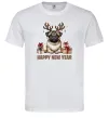 Мужская футболка Новорічний мопс Белый Мужская футболка Новорічний мопс Белый фото