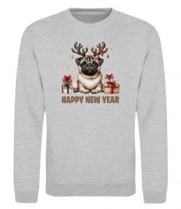 Світшот Новорічний мопс