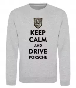 Свитшот Keep calm and drive Honda Серый меланж фото