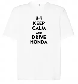 Футболка Оверсайз Keep Calm And Say Cheese Белый фото