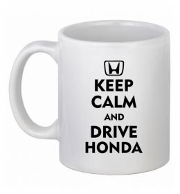 Чашка керамічна Keep calm and drive Honda