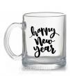 Чашка стеклянная Happy New Year Curvy Прозрачный фото